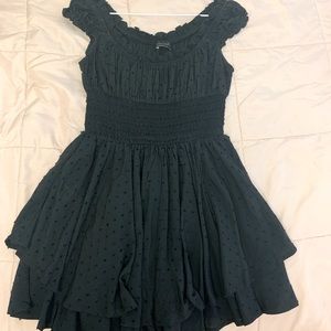 UO rosie smocked tiered ruffle romper